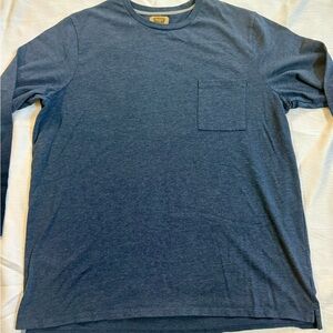 The Foundry Supply Co Men’s 3XLT Long Sleeve Pocket Tee Blue Big & Tall RN 93677